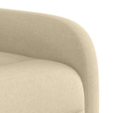 Fauteuil inclinable de massage Crème Tissu