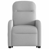 Fauteuil de massage inclinable gris nuage tissu