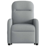 Fauteuil inclinable électrique gris clair tissu