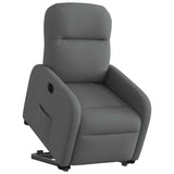 Fauteuil inclinable électrique gris foncé tissu