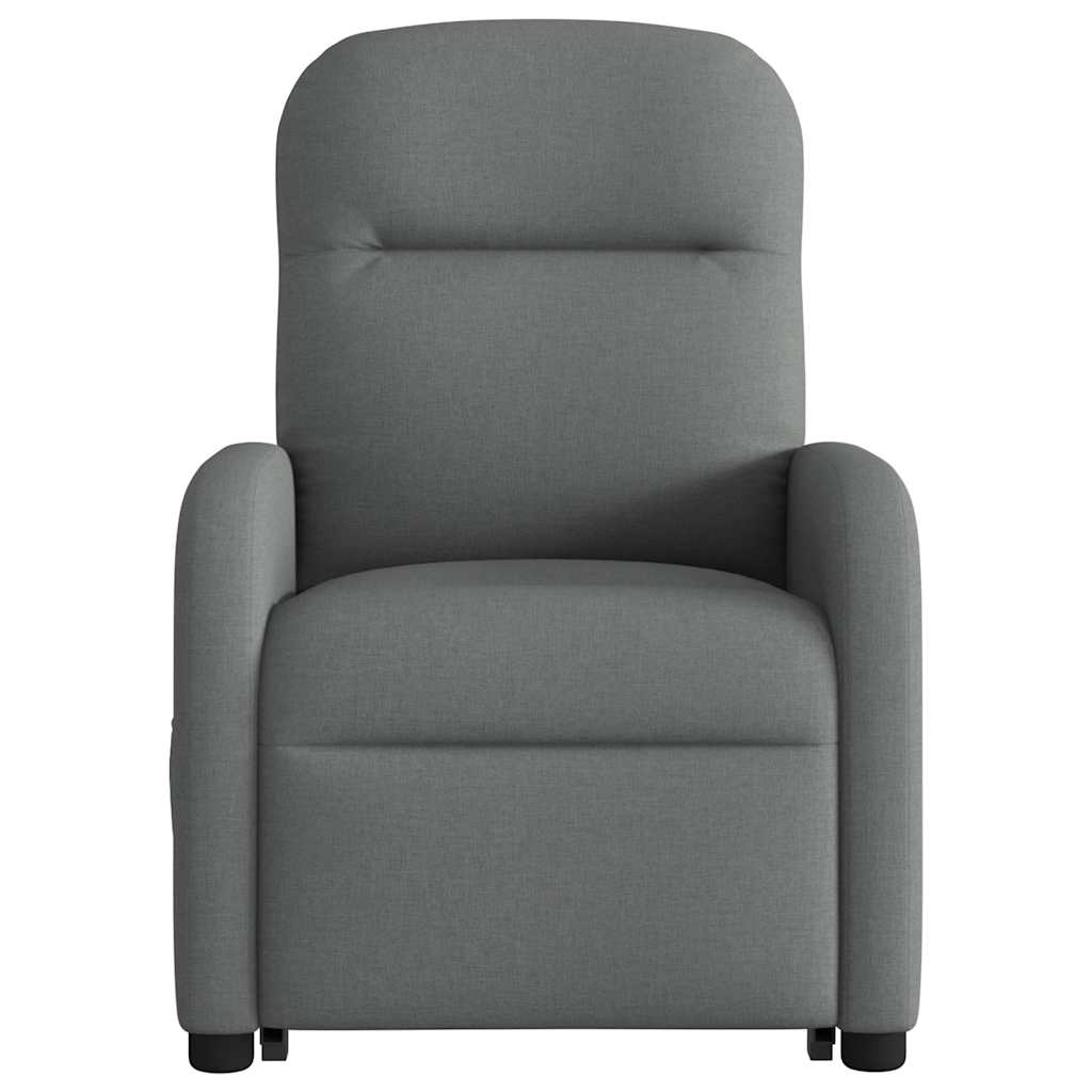 Fauteuil inclinable électrique gris foncé tissu