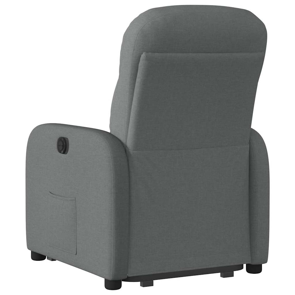 Fauteuil inclinable électrique gris foncé tissu