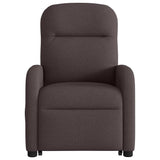Fauteuil inclinable électrique marron foncé tissu