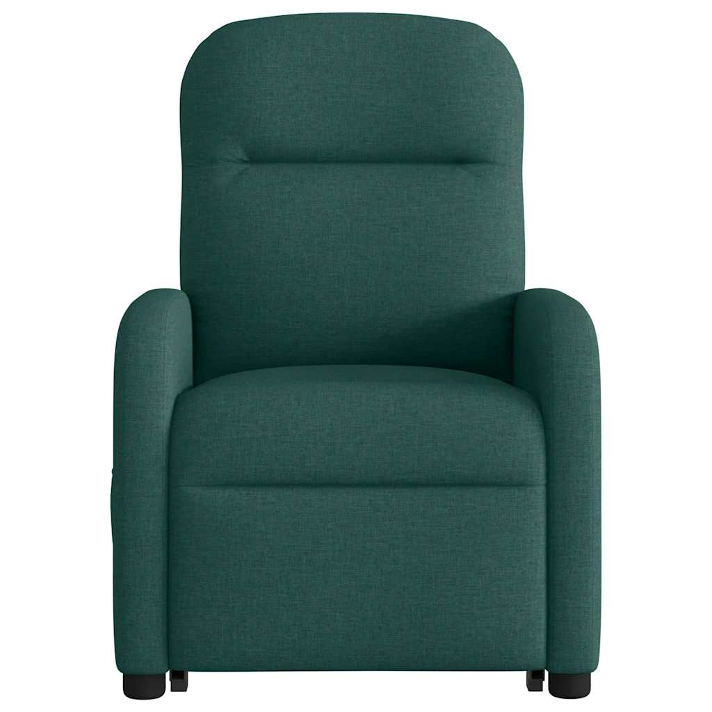 Fauteuil inclinable électrique vert foncé tissu