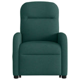 Fauteuil inclinable électrique vert foncé tissu