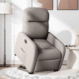 Fauteuil inclinable électrique taupe tissu