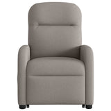 Fauteuil inclinable de massage électrique Taupe Tissu