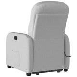 Fauteuil inclinable de massage électrique gris nuage tissu