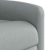 Fauteuil inclinable électrique Gris clair Tissu