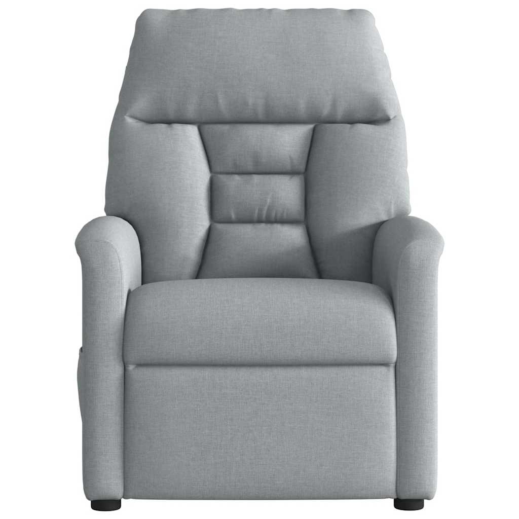 Fauteuil inclinable électrique Gris clair Tissu