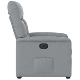 Fauteuil inclinable électrique Gris clair Tissu