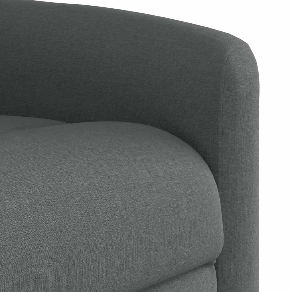Fauteuil inclinable électrique Gris foncé Tissu