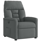 Fauteuil inclinable électrique Gris foncé Tissu