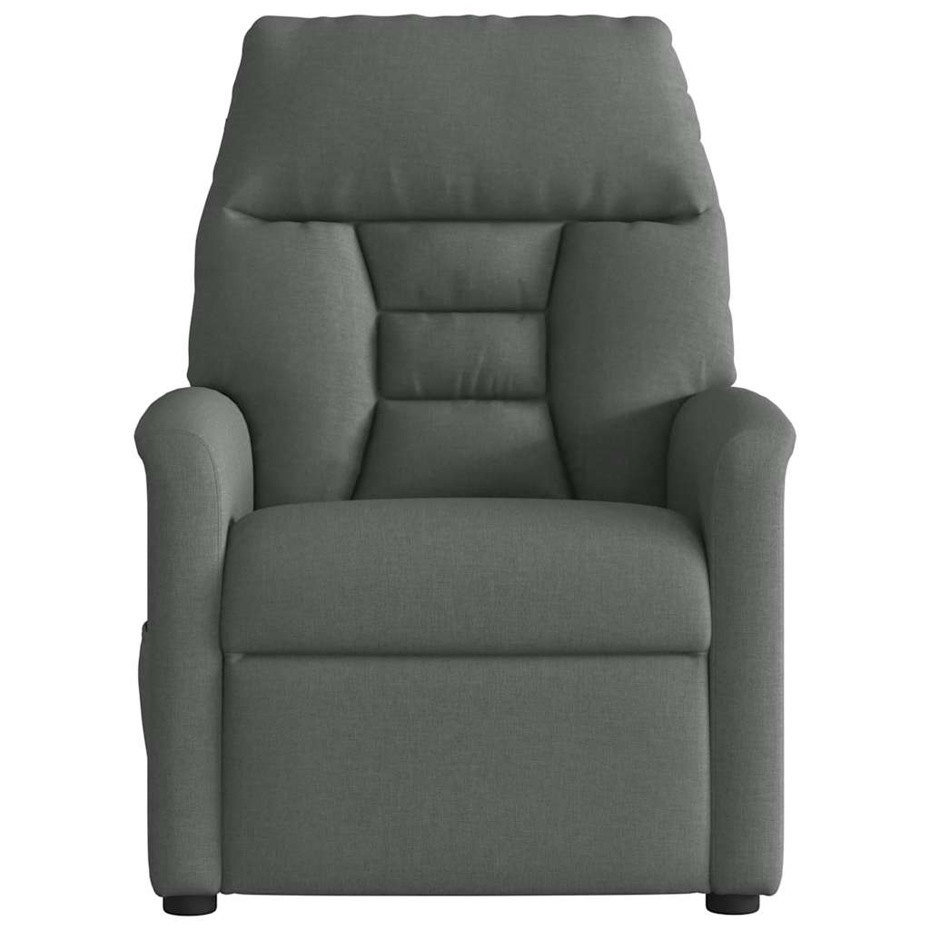 Fauteuil inclinable électrique Gris foncé Tissu