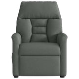 Fauteuil inclinable électrique Gris foncé Tissu