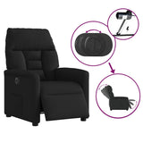 Fauteuil inclinable électrique Noir Tissu