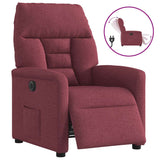 Fauteuil inclinable électrique Rouge bordeaux Tissu