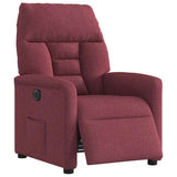 Fauteuil inclinable électrique Rouge bordeaux Tissu