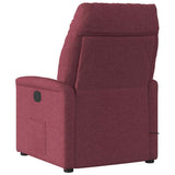 Fauteuil inclinable électrique Rouge bordeaux Tissu
