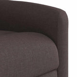 Fauteuil inclinable électrique Marron foncé Tissu