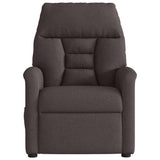 Fauteuil inclinable électrique Marron foncé Tissu