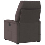 Fauteuil inclinable électrique Marron foncé Tissu