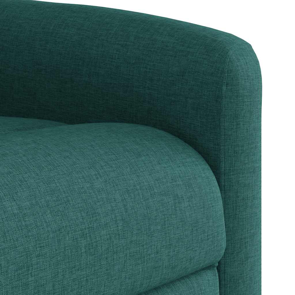 Fauteuil inclinable électrique Vert foncé Tissu
