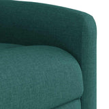 Fauteuil inclinable électrique Vert foncé Tissu