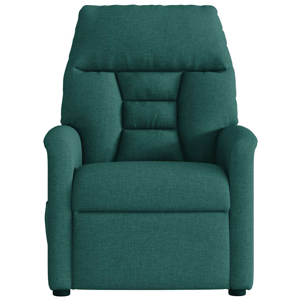 Fauteuil inclinable électrique Vert foncé Tissu