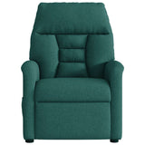 Fauteuil inclinable électrique Vert foncé Tissu