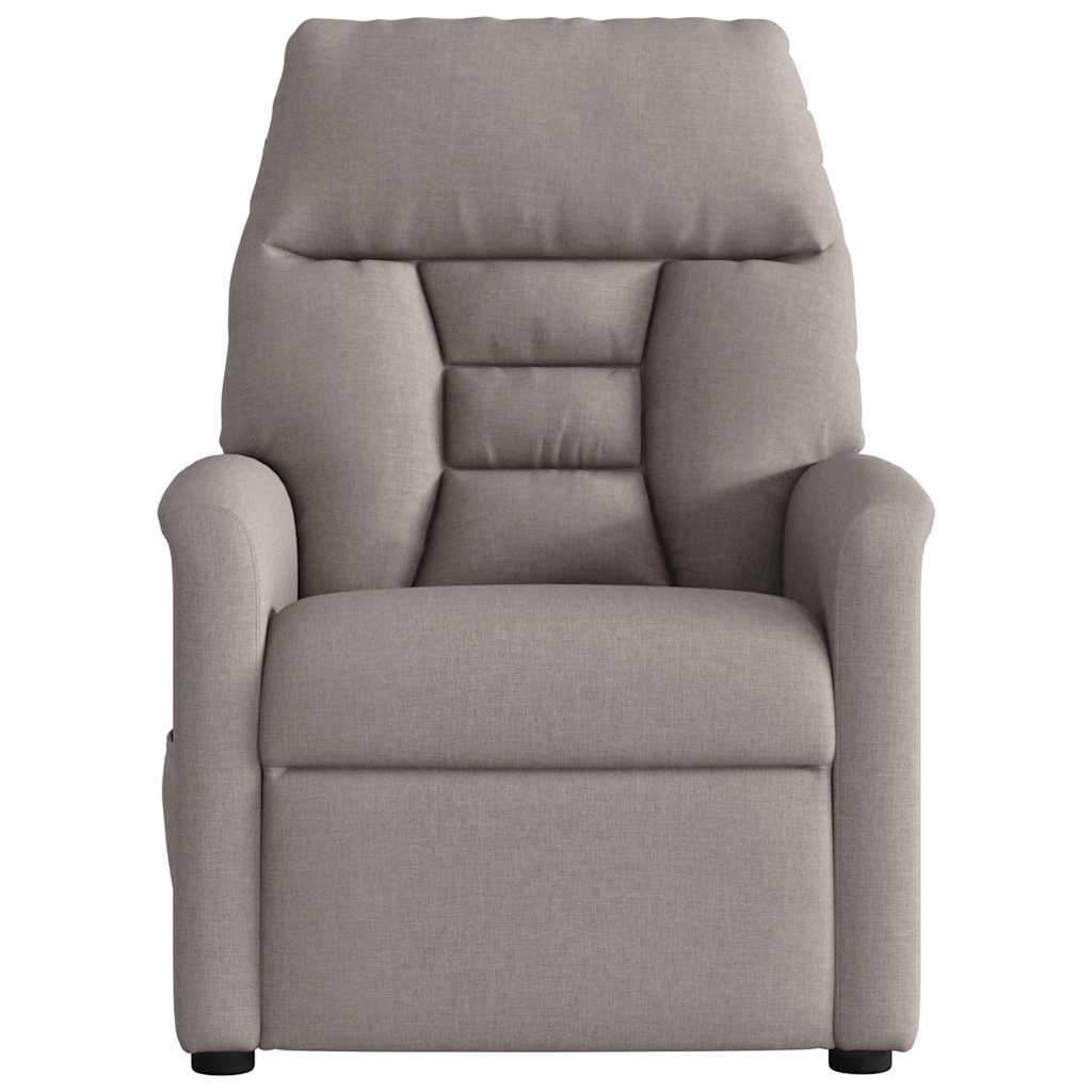 Fauteuil inclinable électrique Taupe Tissu