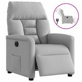 Fauteuil inclinable électrique gris nuage tissu