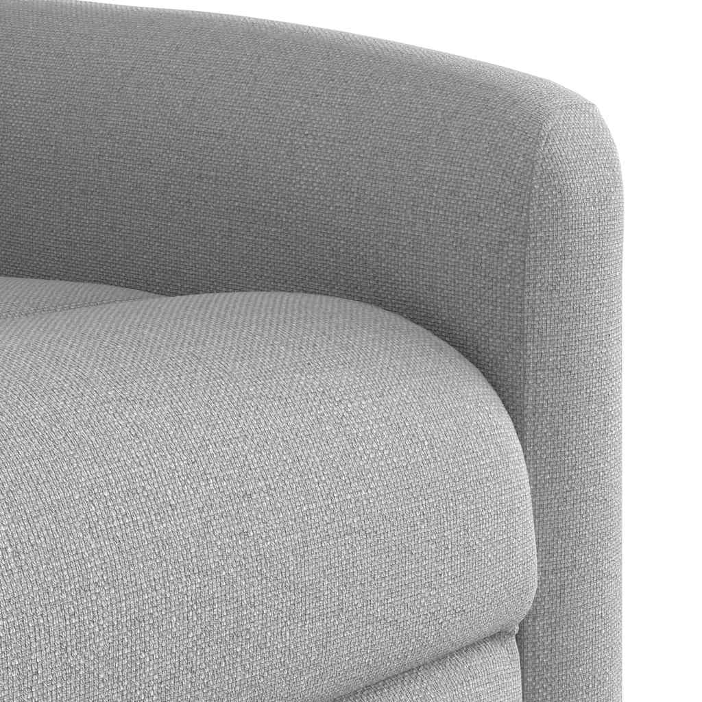 Fauteuil inclinable électrique gris nuage tissu