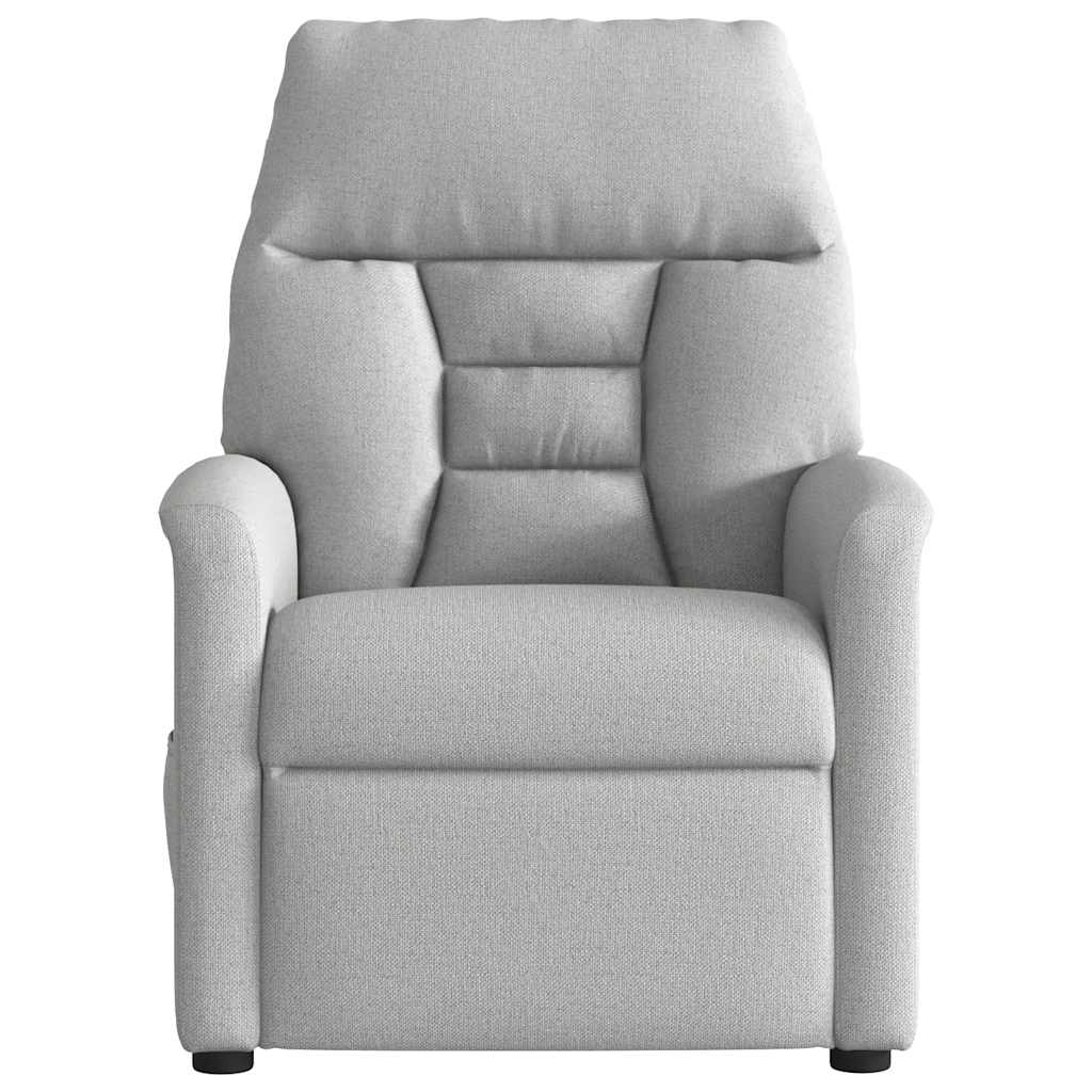 Fauteuil inclinable électrique gris nuage tissu