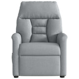Fauteuil de massage inclinable électrique gris clair tissu