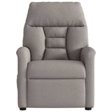 Fauteuil de massage inclinable électrique Taupe Tissu