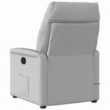 Fauteuil de massage inclinable électrique gris nuage tissu