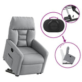 Fauteuil inclinable Gris clair Tissu
