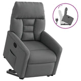 Fauteuil inclinable Gris foncé Tissu