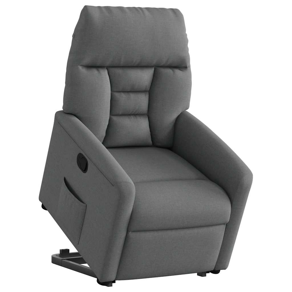 Fauteuil inclinable Gris foncé Tissu