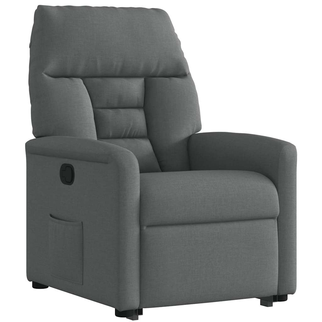 Fauteuil inclinable Gris foncé Tissu