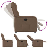 Fauteuil inclinable Marron Tissu