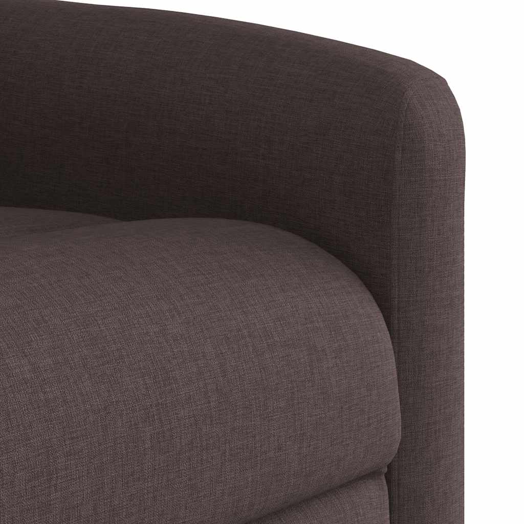 Fauteuil inclinable marron foncé tissu