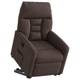 Fauteuil inclinable marron foncé tissu