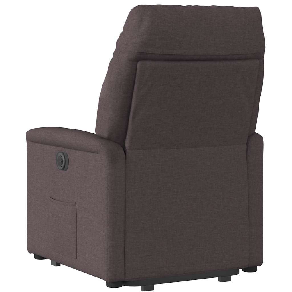 Fauteuil inclinable marron foncé tissu