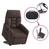 Fauteuil inclinable marron foncé tissu
