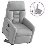 Fauteuil inclinable gris nuage tissu