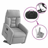Fauteuil inclinable gris nuage tissu