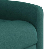 Fauteuil inclinable de massage Vert foncé Tissu