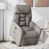 Fauteuil inclinable de massage Taupe Tissu